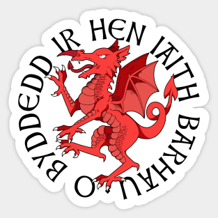 Heraldic Welsh Dragon Sticker